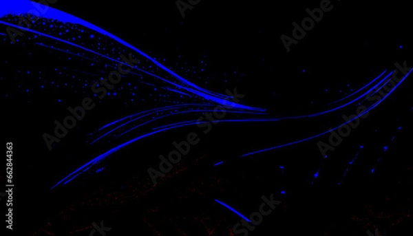 Obraz Tail wave abstract for design transparent background