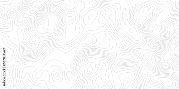 Obraz Abstract background with waves Topographic map. Geographic mountain relief. Abstract lines background. Contour maps. Vector illustration, Topo contour map white background, Topographic contour line.