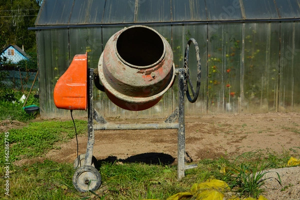 Fototapeta Old bit mixer