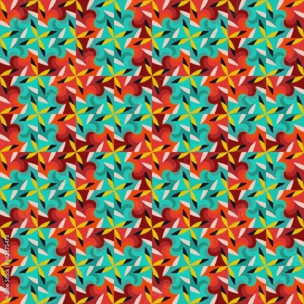 Obraz seamless geometric pattern