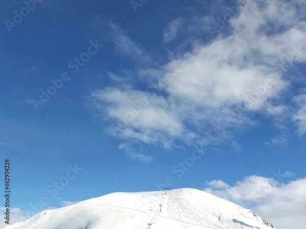 Fototapeta clouds over the mountains