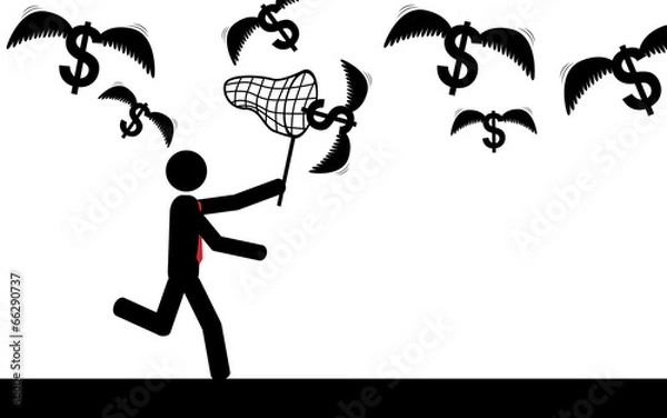Obraz Catch money