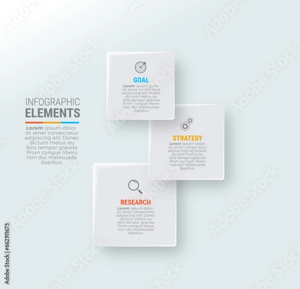 Fototapeta Steps infographic design