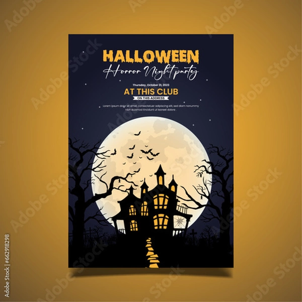 Obraz Halloween party flyer, invitations or greeting card
