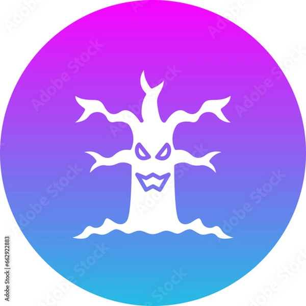 Fototapeta Scary Tree Icon