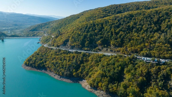 Obraz dam in the mountains