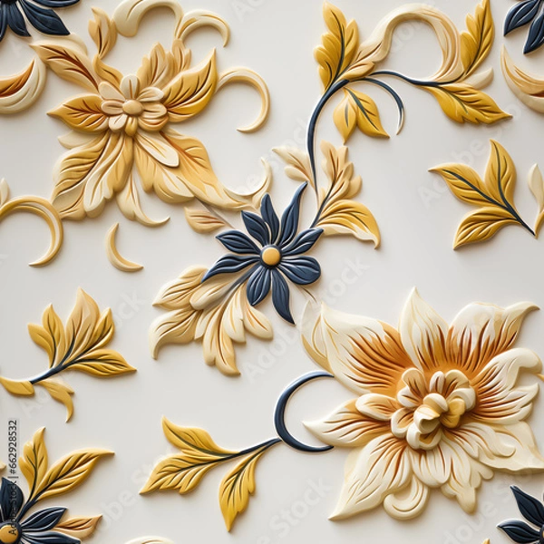 Fototapeta Arabesque template texture of Stencils (Tile)