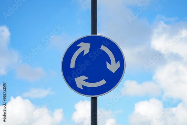 Fototapeta Round about clockwise