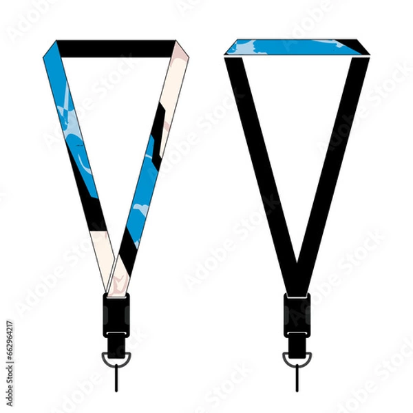 Obraz Lanyard Template Design For Company