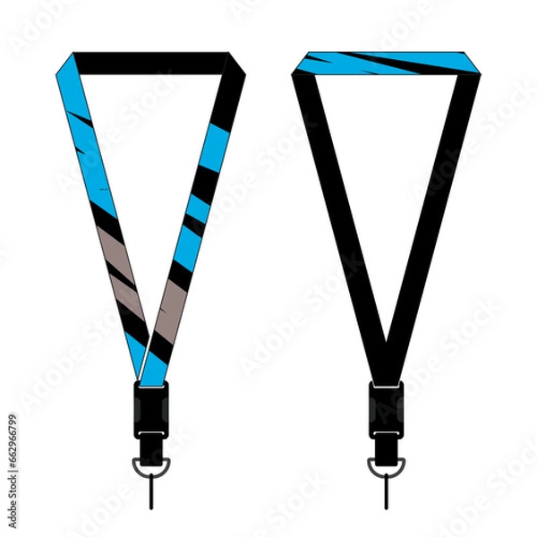 Obraz Lanyard Template Design For Company