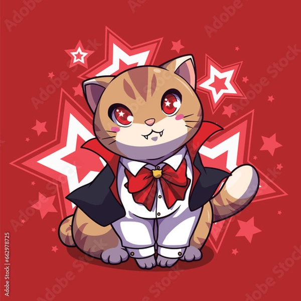 Obraz cute kitten in costumes spooky	