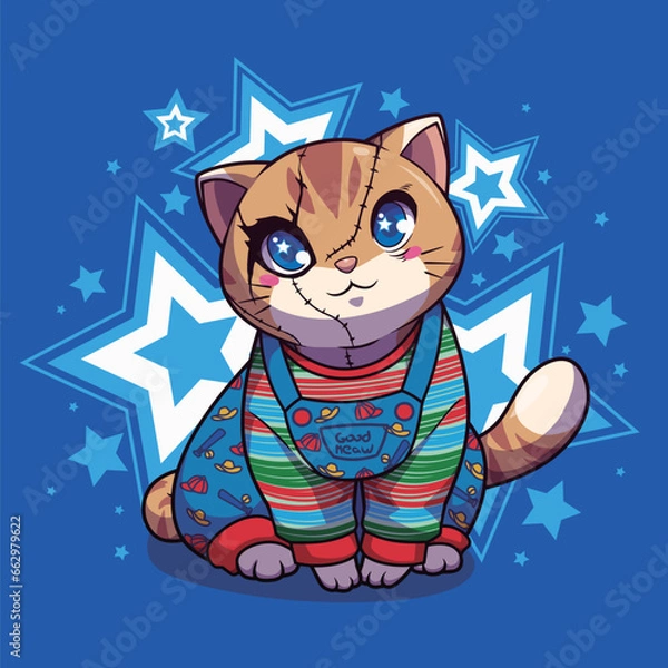 Obraz cute kitten in costumes spooky	