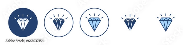 Fototapeta Diamond icon vector. diamond gems sign and symbol