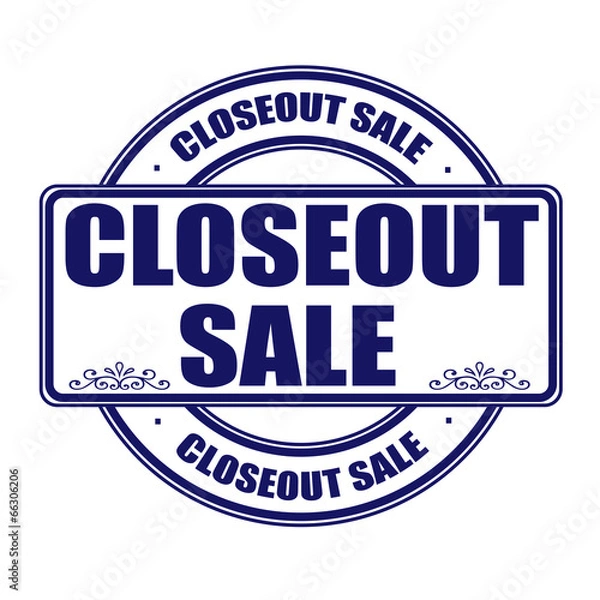 Obraz closeout sale stamp