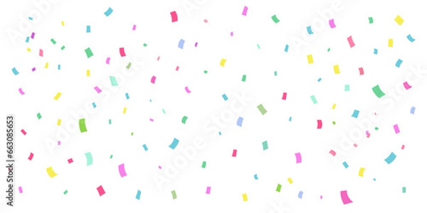 Fototapeta カラフルな紙吹雪の背景イラスト