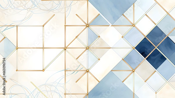 Obraz blue glass wall