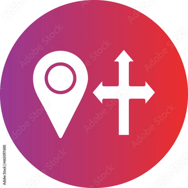 Fototapeta Vector Design Direction Icon Style