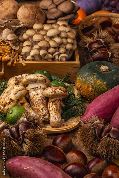Fototapeta 秋の野菜
