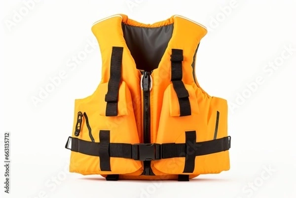 Obraz A lifejacket isolated on a white background