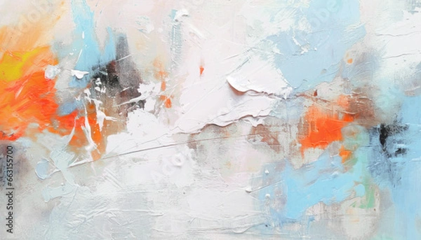 Fototapeta Abstract oil painting, colorful vibrant color brush strokes background, wallpaper, paint texture, bold art, expressive artwork, fine realistic detail, modern style, evoking vibrant emotions, feelings