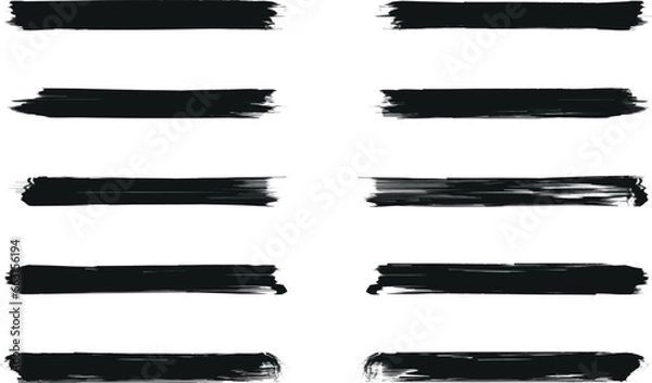 Obraz Versatile Vector Brush Essentials, Vector Collection, Precision Stroke Vector, Dynamic Design Vector Kit, Vector Brush Set