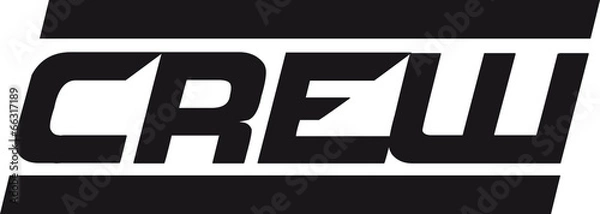 Fototapeta Cool Crew Logo Design