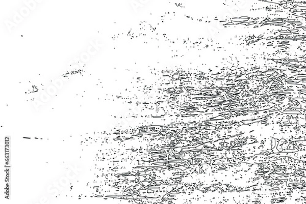 Fototapeta Dark Messy Dust Overlay Distress Background. Grunge Black And White Vector Texture Template.  Vintage Effect With Noise And Grain.