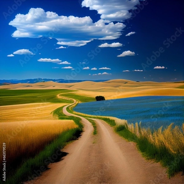 Obraz landscape with road