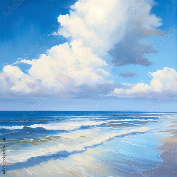 Obraz clouds over the ocean