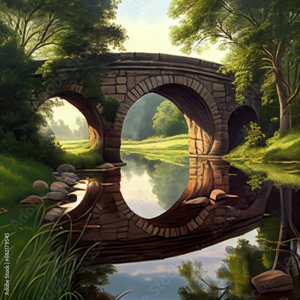 Obraz bridge over the river