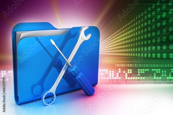Fototapeta Computer technical service concept