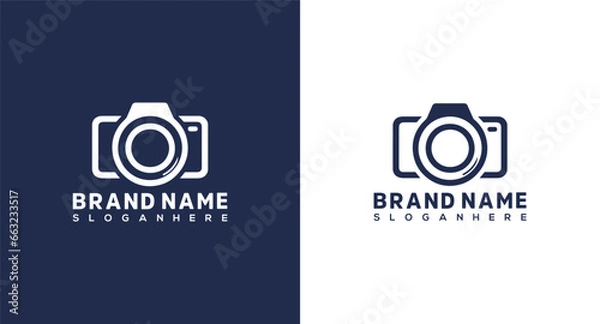 Fototapeta Camera logo design template. Camera icon vector. Photography logo design.
