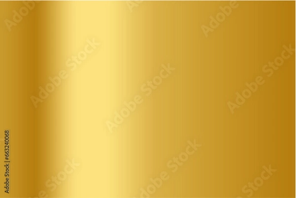 Fototapeta Vector gold gradient color background with shiny and smooth texture for metallic graphic design element 