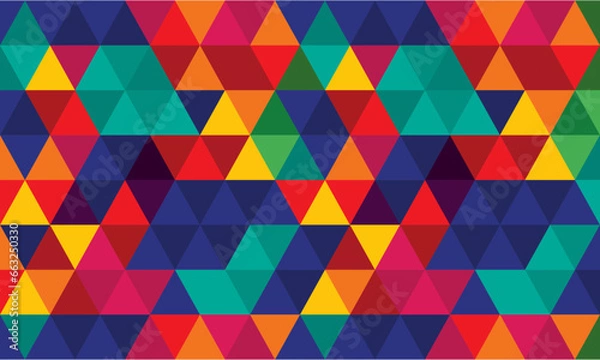 Fototapeta Background with decorative geometric and abstract elements. Vector illustration.