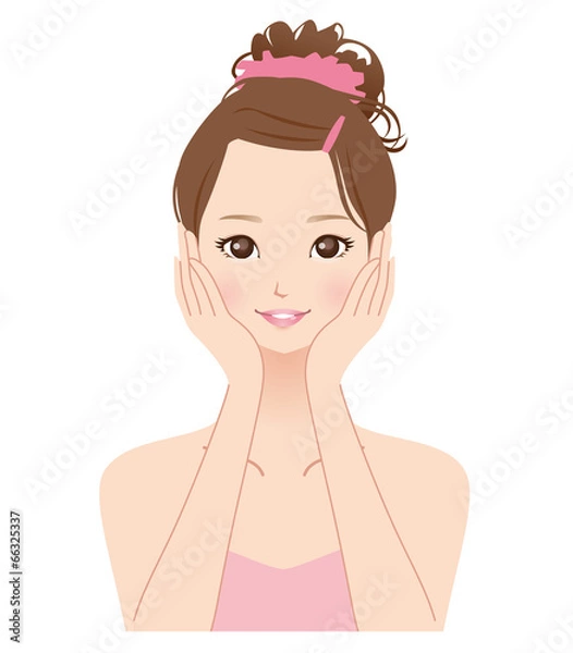Fototapeta 女性　美容　スキンケア