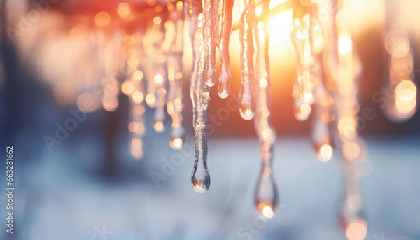 Obraz icicles background