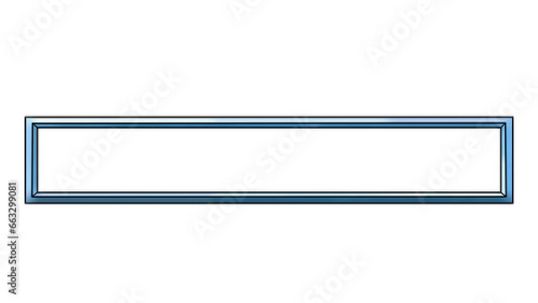 Obraz 額縁風テロップベース(ブルー)