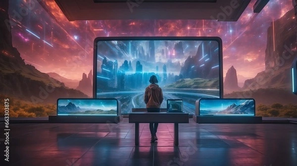 Obraz CGイラスト_地球環境と文明をテーマとした展覧会_03