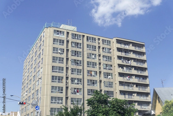 Fototapeta 大型マンション　集合住宅