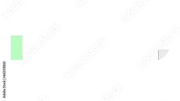 Obraz ポストイット風テロップベース(グリーン)