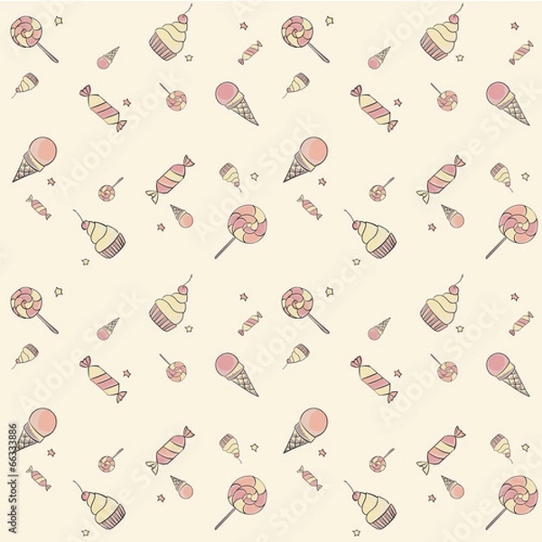 Fototapeta Seamless candy pattern
