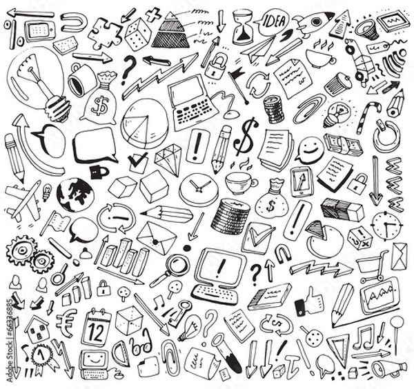 Fototapeta business theme pattern, vector illustration