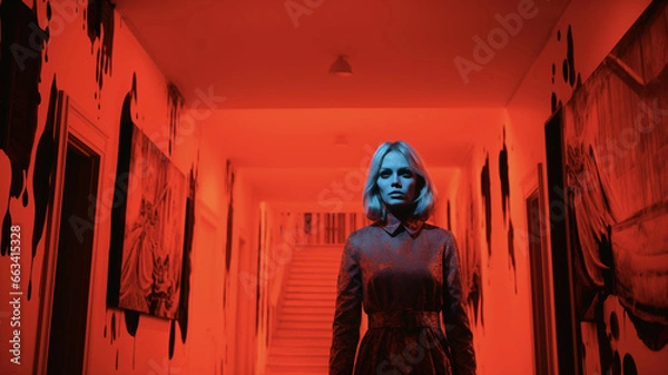 Obraz Horror scene from the 70's