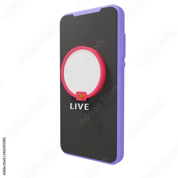 Obraz Live Streaming 3D Illustrations