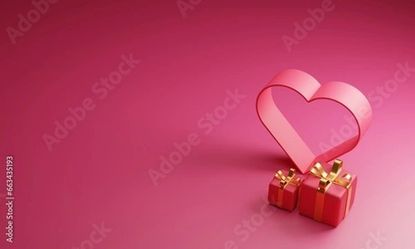 Obraz heart shaped box with boxes