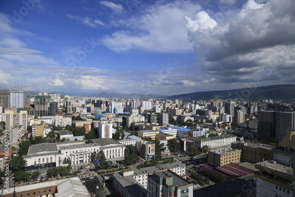 Obraz Top view of Ulaanbaatar city