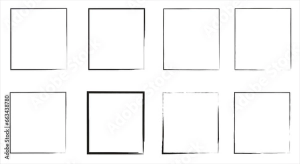 Obraz Grunge frame collection. Vector illustration