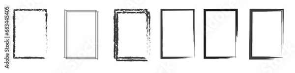 Fototapeta Grunge frame collection. Vector illustration