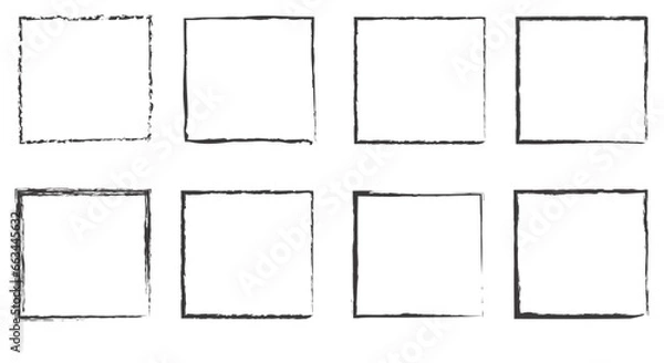 Obraz Grunge frame collection. Vector illustration