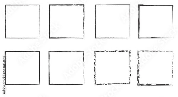 Obraz Grunge frame collection. Vector illustration